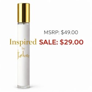 Gold and White Perfume Roller
